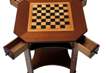 Vienna Secession Chess Table or Game Table, 1900s